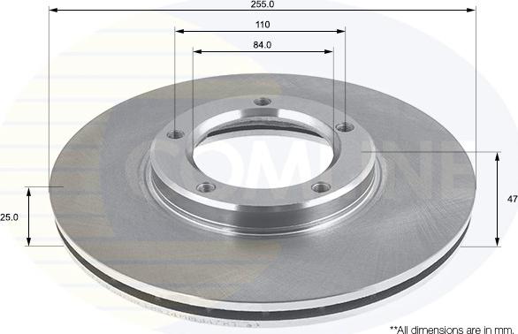 Comline ADC0142V - Disque de frein cwaw.fr