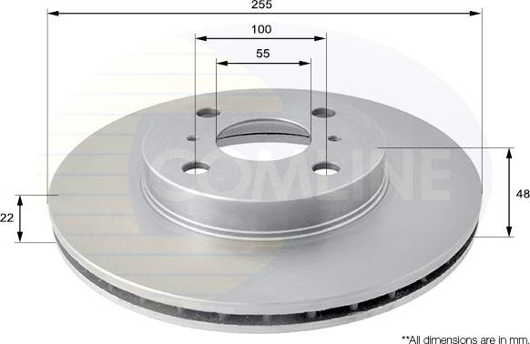 Comline ADC0151V - Disque de frein cwaw.fr