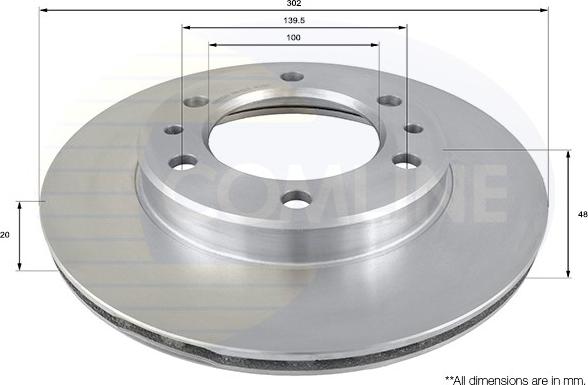 Comline ADC0158V - Disque de frein cwaw.fr