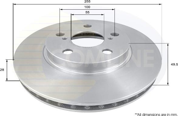 Comline ADC0169V - Disque de frein cwaw.fr