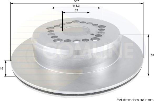 Comline ADC0163V - Disque de frein cwaw.fr