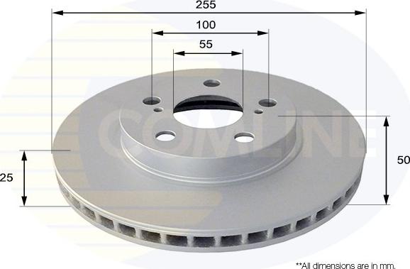 Comline ADC0101V - Disque de frein cwaw.fr