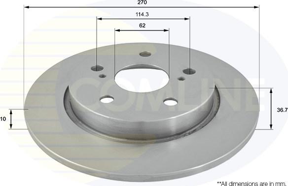 Comline ADC01146 - Disque de frein cwaw.fr