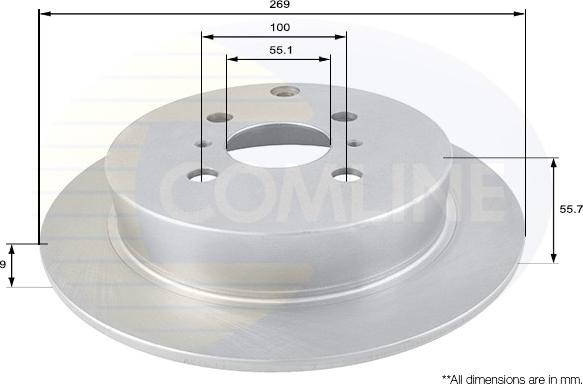 Comline ADC01104 - Disque de frein cwaw.fr