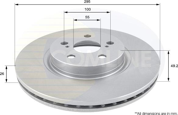 Comline ADC01110V - Disque de frein cwaw.fr