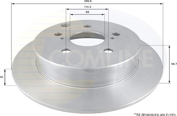 Comline ADC01135 - Disque de frein cwaw.fr