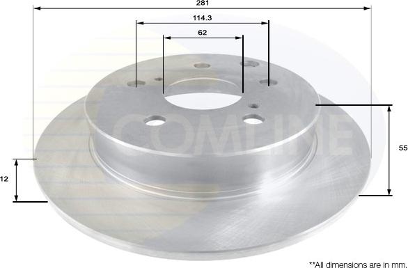 Comline ADC01137 - Disque de frein cwaw.fr