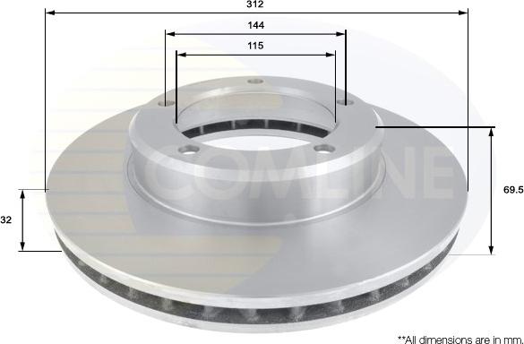 Comline ADC0182V - Disque de frein cwaw.fr