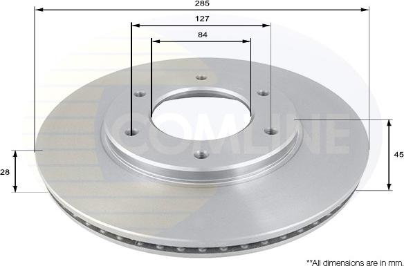 Comline ADC0176V - Disque de frein cwaw.fr