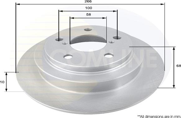 Comline ADC0809 - Disque de frein cwaw.fr