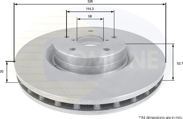 Comline ADC0819V - Disque de frein cwaw.fr