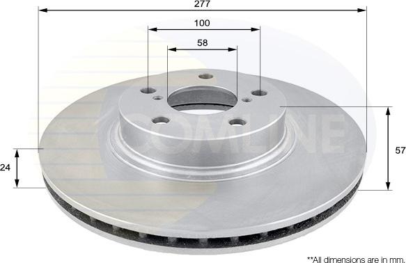 Comline ADC0811V - Disque de frein cwaw.fr