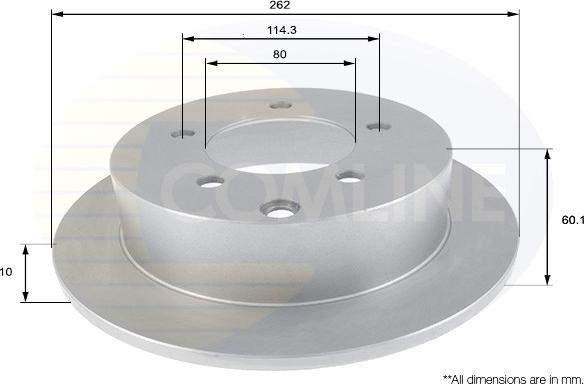 Comline ADC0382 - Disque de frein cwaw.fr