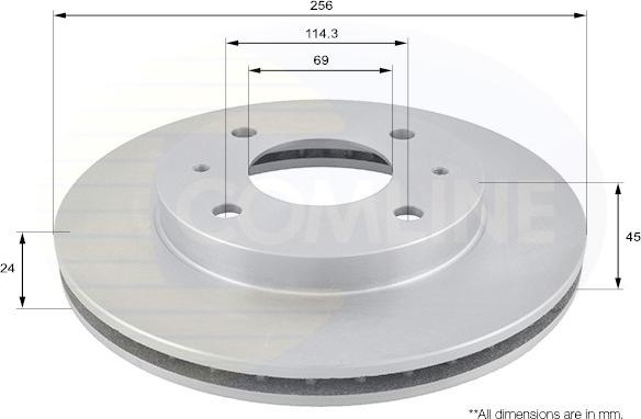 Comline ADC0333V - Disque de frein cwaw.fr