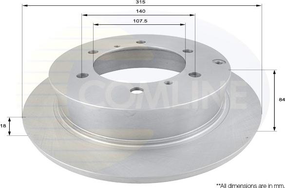 Comline ADC0327 - Disque de frein cwaw.fr