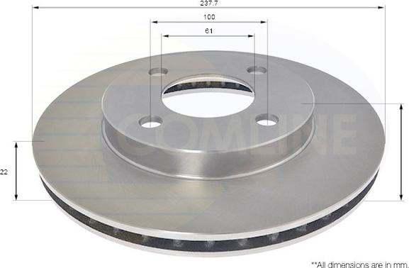 Comline ADC0292V - Disque de frein cwaw.fr