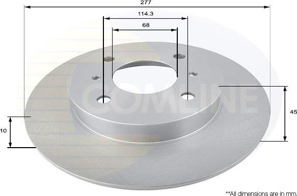 Comline ADC0259 - Disque de frein cwaw.fr