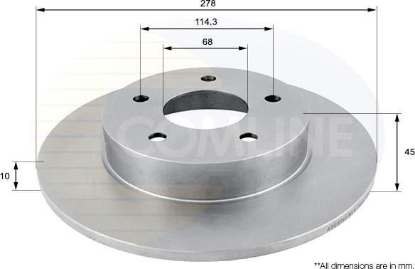 Comline ADC0261 - Disque de frein cwaw.fr