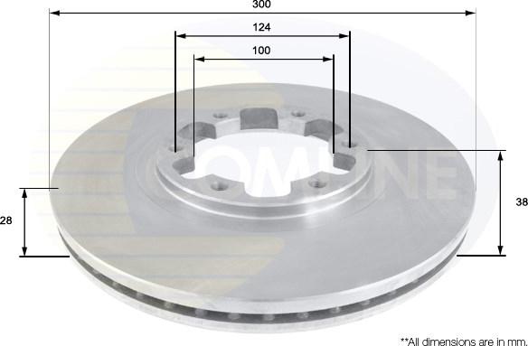 Comline ADC0267V - Disque de frein cwaw.fr