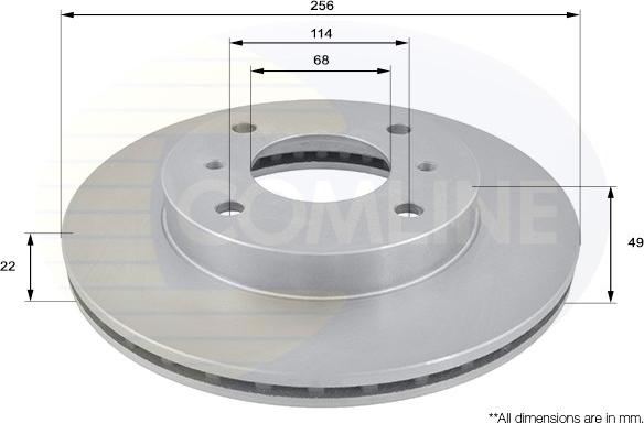 Comline ADC0219V - Disque de frein cwaw.fr