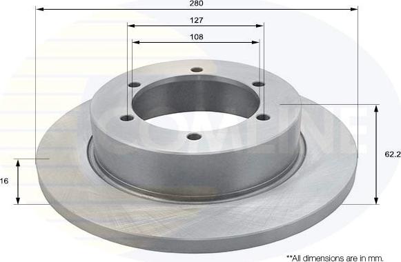 Comline ADC0288 - Disque de frein cwaw.fr