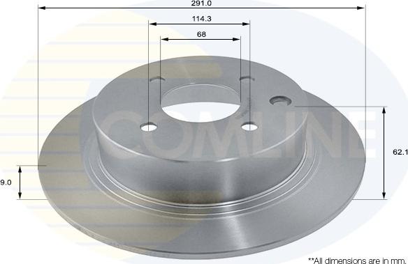 Comline ADC0283 - Disque de frein cwaw.fr