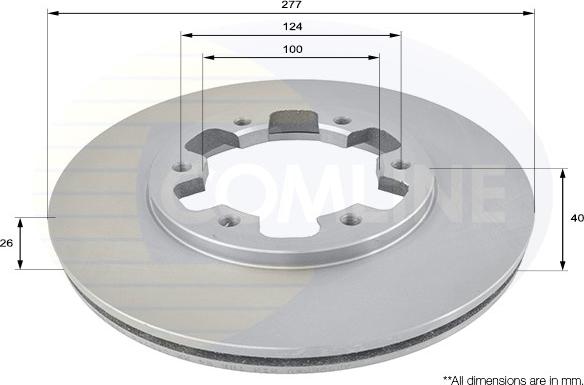 Comline ADC0238V - Disque de frein cwaw.fr