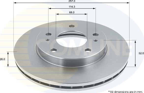 Comline ADC0228V - Disque de frein cwaw.fr