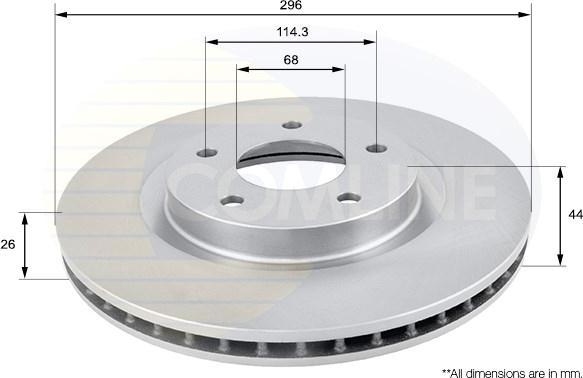 Comline ADC0274V - Disque de frein cwaw.fr