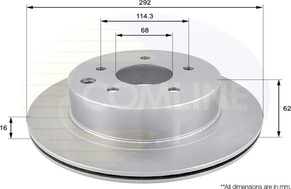 Comline ADC0272V - Disque de frein cwaw.fr