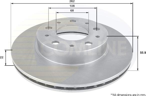 Comline ADC1906V - Disque de frein cwaw.fr