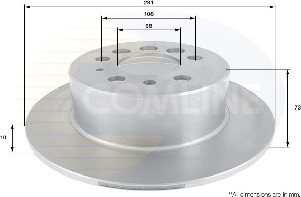 Comline ADC1902 - Disque de frein cwaw.fr