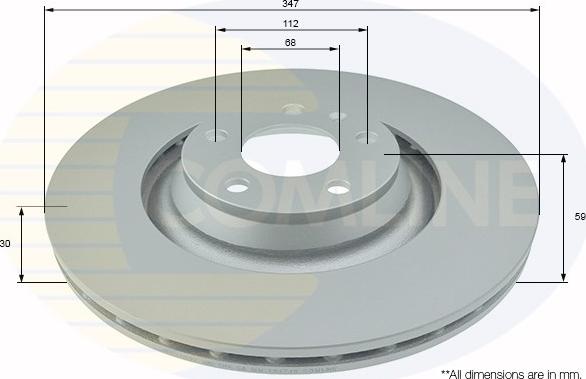 Comline ADC1490V - Disque de frein cwaw.fr