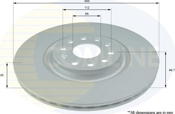 Comline ADC1498V - Disque de frein cwaw.fr