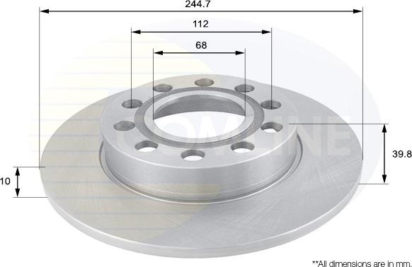 Comline ADC1446 - Disque de frein cwaw.fr