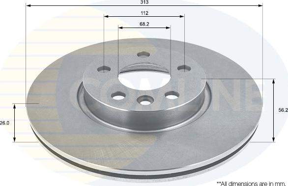 Comline ADC1441V - Disque de frein cwaw.fr