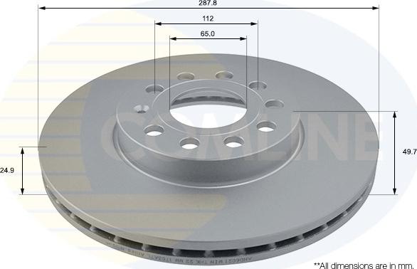 Comline ADC1455V - Disque de frein cwaw.fr