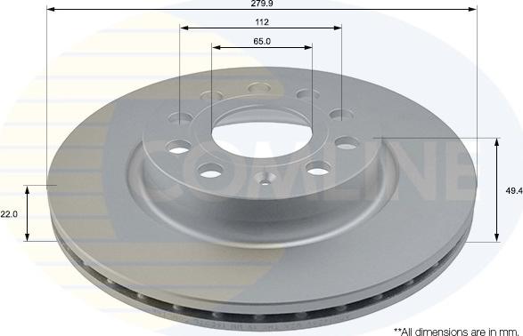 Comline ADC1456V - Disque de frein cwaw.fr