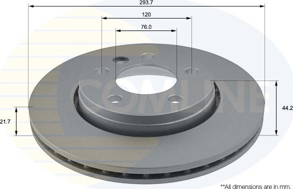 Comline ADC1453V - Disque de frein cwaw.fr