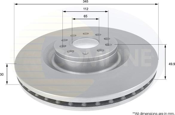 Comline ADC1469V - Disque de frein cwaw.fr