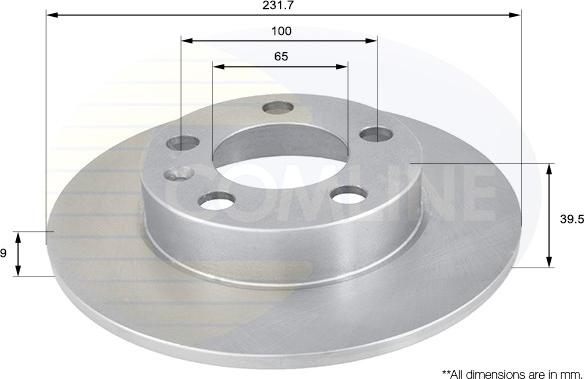 Comline ADC1414 - Disque de frein cwaw.fr