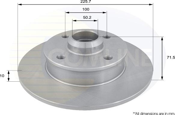 Comline ADC1416 - Disque de frein cwaw.fr