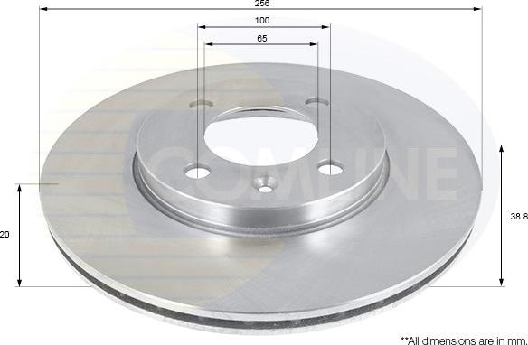 Comline ADC1410V - Disque de frein cwaw.fr