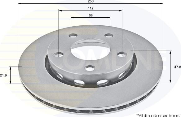 Comline ADC1489V - Disque de frein cwaw.fr