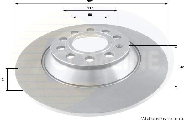 Comline ADC1482 - Disque de frein cwaw.fr