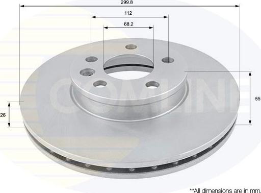 Comline ADC1430V - Disque de frein cwaw.fr