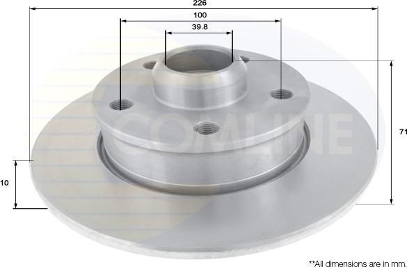 Comline ADC1424 - Disque de frein cwaw.fr