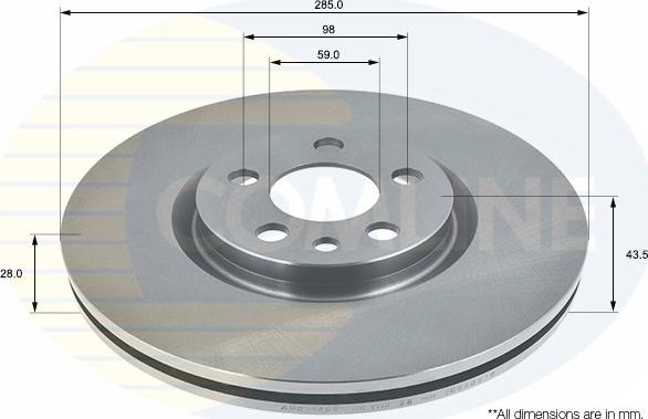 Comline ADC1546V - Disque de frein cwaw.fr