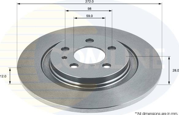 Comline ADC1547 - Disque de frein cwaw.fr