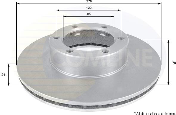 Comline ADC1559V - Disque de frein cwaw.fr